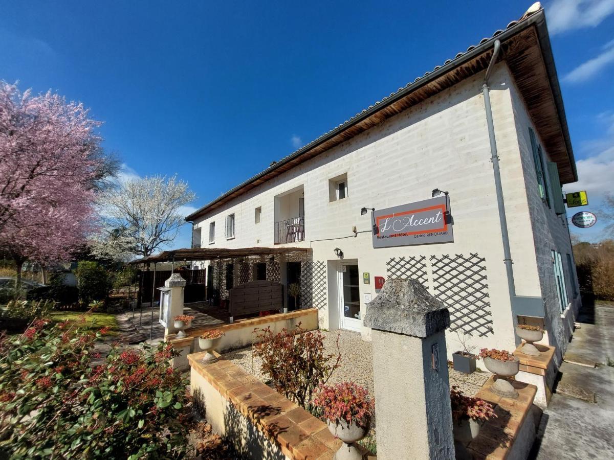 L'Accent - Hotel 2 Etoiles Et Restaurant - Logis Hotels 阿斯塔福特 外观 照片